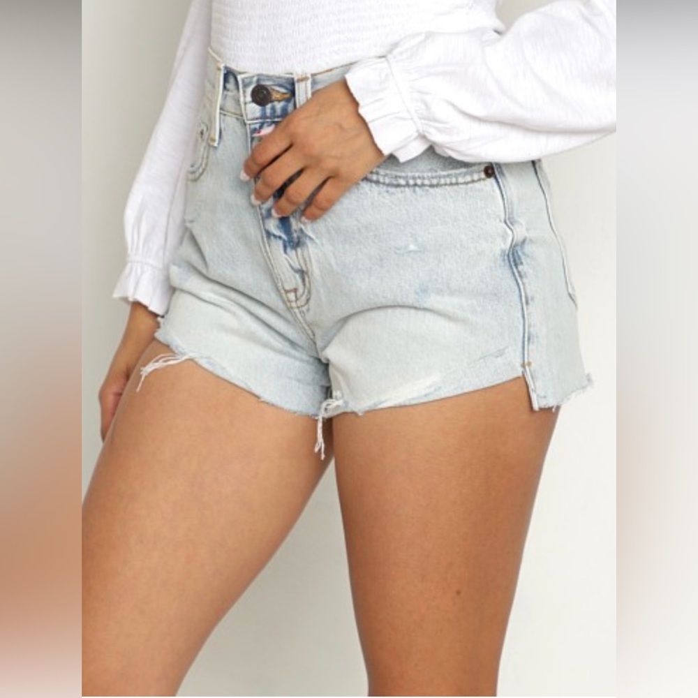 Pistola Kylee Relaxed High Rise Cuffed Jean Short St Tropez - Picture 2 of 11